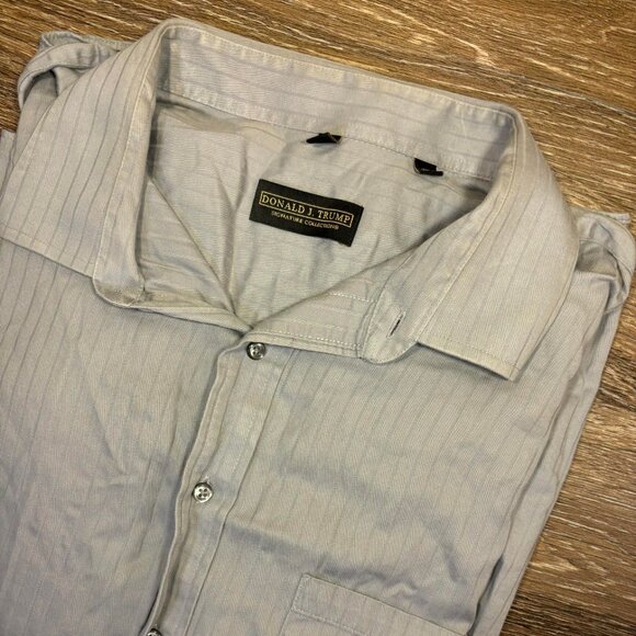 Donald J Trump Signature Collection Button Up Tall 38/39 Mens Shirt - Picture 1 of 7